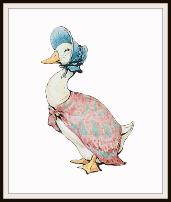 Printed Vintage Victorian Beatrix Potter Jemima Puddle Duck image 1